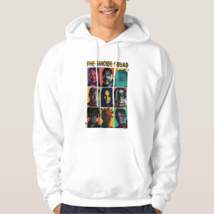 The Suicide Squad Retro Grid With Harley Quinn Hoodie