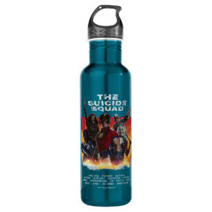 The Suicide Squad   Retro-Style Movie Poster 710 Ml Water Bottle