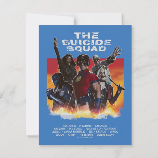 The Suicide Squad | Retro-Style Movie Poster Card (Front)
