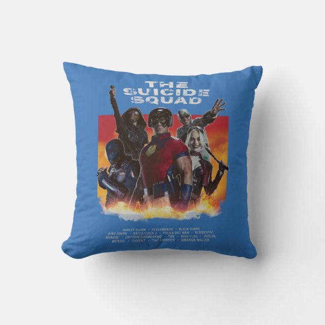 The Suicide Squad | Retro-Style Movie Poster Cushion (Front)