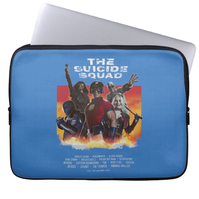 The Suicide Squad | Retro-Style Movie Poster Laptop Sleeve (Front)