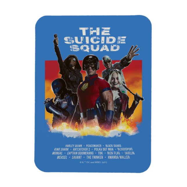 The Suicide Squad | Retro-Style Movie Poster Magnet (Vertical)