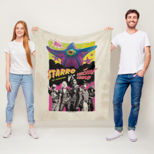 The Suicide Squad   Starro Vs The Suicide Squad Fleece Blanket