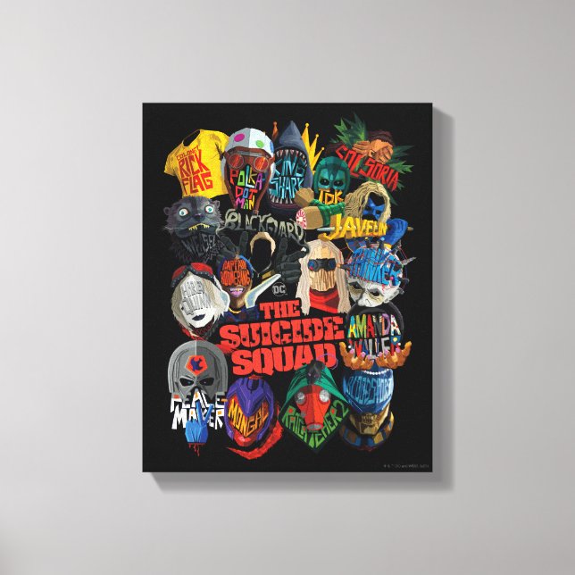 The Suicide Squad | Stylised Avatars Canvas Print (Front)