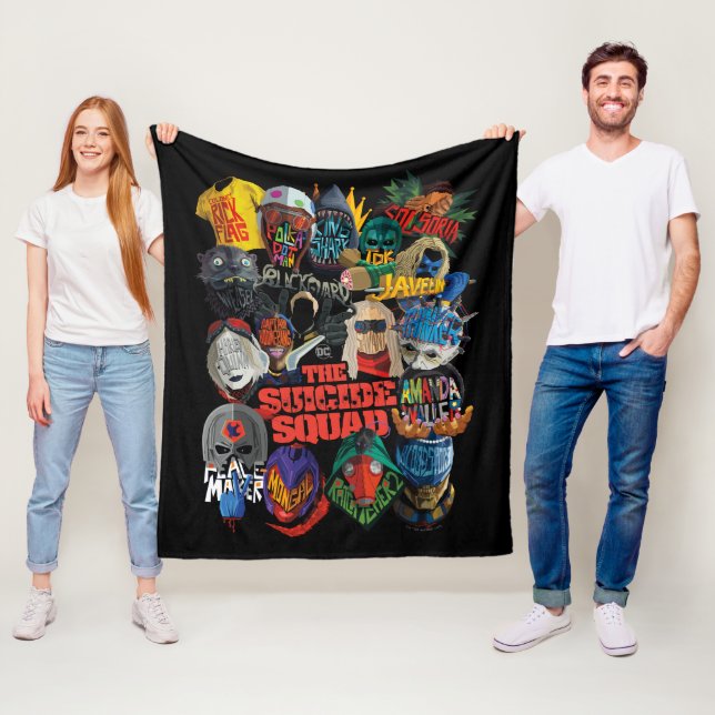 The Suicide Squad | Stylised Avatars Fleece Blanket (In Situ)