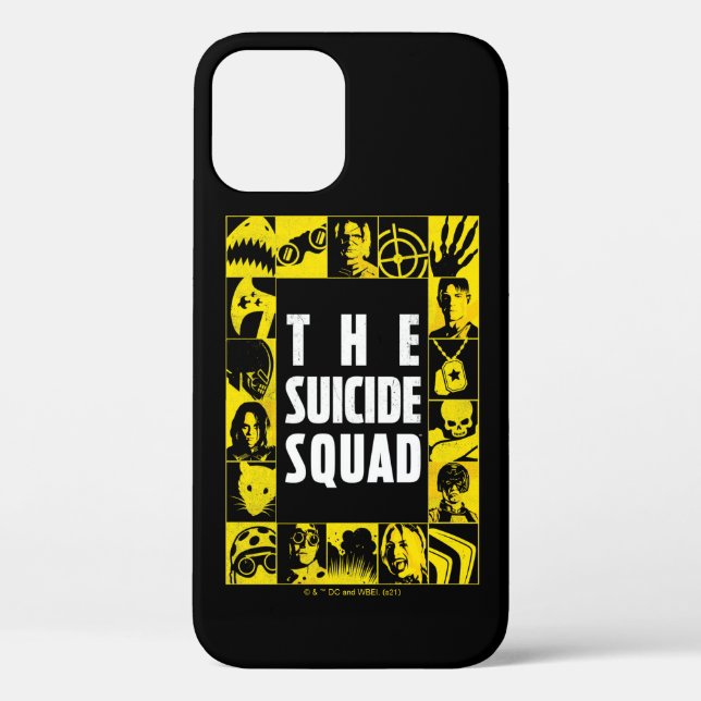 The Suicide Squad | Yellow & Black Icon Blocks Case-Mate iPhone Case (Back)