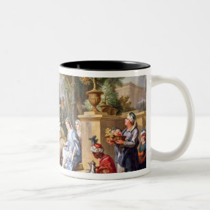 The Sultana Served by her Eunuchs Two-Tone Coffee Mug