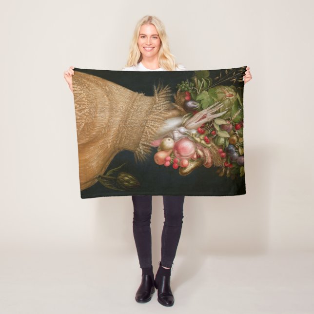 The Summer, Arcimboldo Fleece Blanket (In Situ)