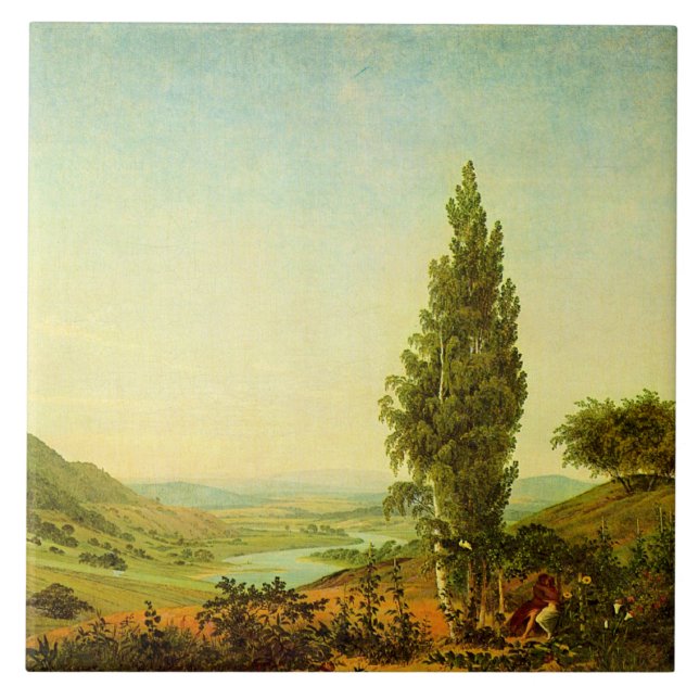 The Summer, Caspar David Friedrich, Tile (Front)