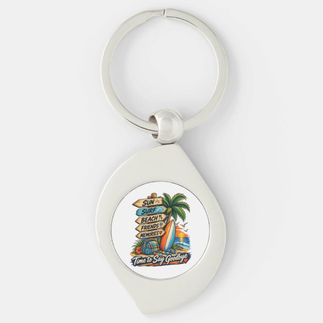 The Summer Goodbye Key Ring (Front)