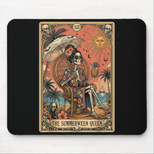 The Summer Halloween Queen Tarot Occult Vintage Mouse Mat