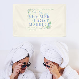 The Summer I Got Married – Coastal Bachelorette Banner