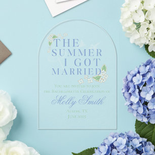 The Summer I Got Married – Coastal Wedding Acrylic Invitations