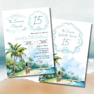 The Summer I Turned 15 Birthday Invitation