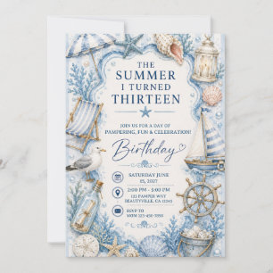 The Summer I Turned Birthday Invitation