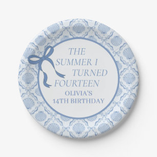 The Summer I Turned Fourteen 14th Birthday Paper Plate