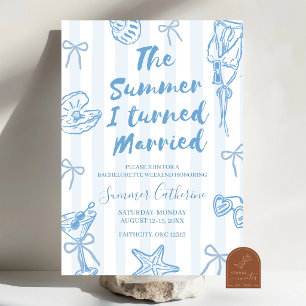 The Summer I turned married bachelorette weekend i Invitation