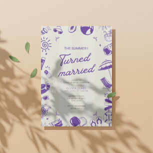 The summer I turned married bridal shower Invitation
