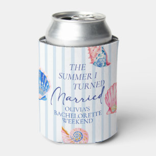 The Summer I turned married Coastal Bachelorette Can Cooler