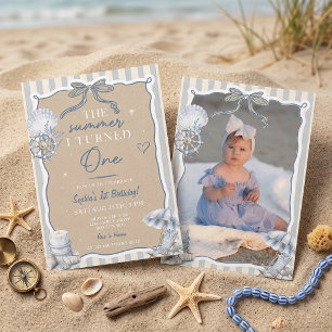 The Summer I Turned One Birthday Invitation