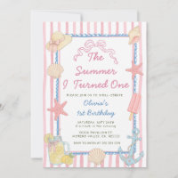 The Summer I Turned One Blue Stripe 1st Birthday
