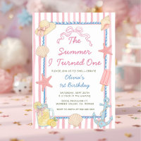 The Summer I Turned One Blue Stripe 1st Birthday
