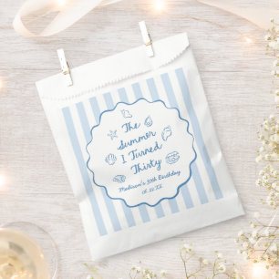 The Summer I Turned Thirty 30th Birthday Party Favour Bags