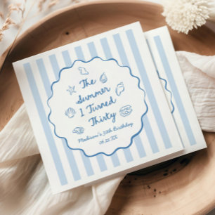 The Summer I Turned Thirty 30th Birthday Party Napkin