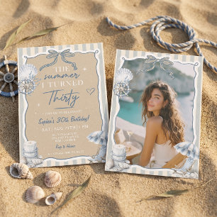 The Summer I Turned Thirty Birthday Invitation