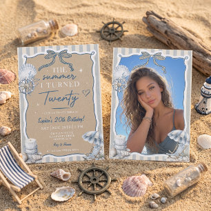 The Summer I Turned Twenty Birthday Invitation