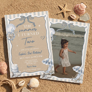 The Summer I Turned Two Birthday Invitation