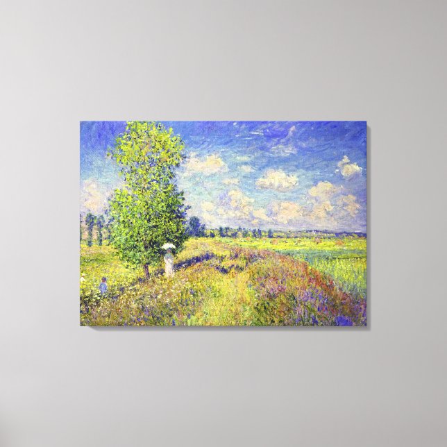 The Summer Poppy Field, by Claude Monet Canvas Print (Front)