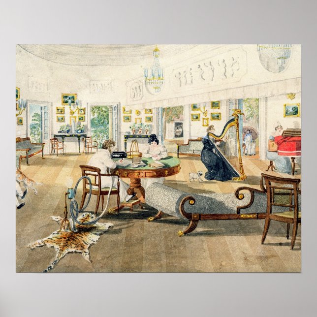 The Summer Room in the Artist's House at Patna, In Poster (Front)