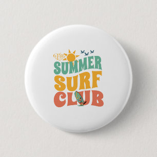 The Summer Surf Club-Beach-Summer-Surf-Funny 6 Cm Round Badge