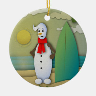 The Summertime Snowman Ornament