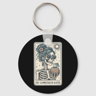 The Summerween Queen Tarot Card Key Ring