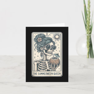 The Summerween Queen Tarot Card, Witchy Halloween Card