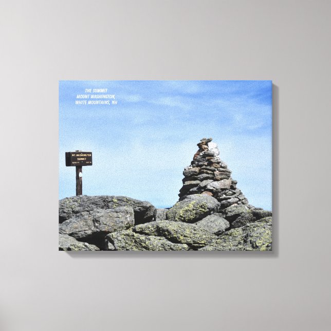 The Summit, Mount Washington 1 Canvas Print (Front)