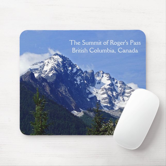 The Summit of Roger's Pass Mousepad (With Mouse)