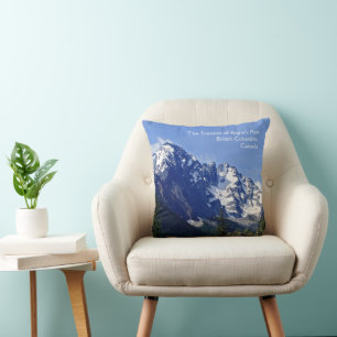 The Summit of Roger's Pass Throw Pillow
