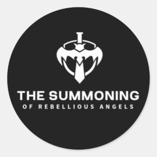 THE SUMMONING OF REBELLIOUS ANGELS CLASSIC ROUND STICKER