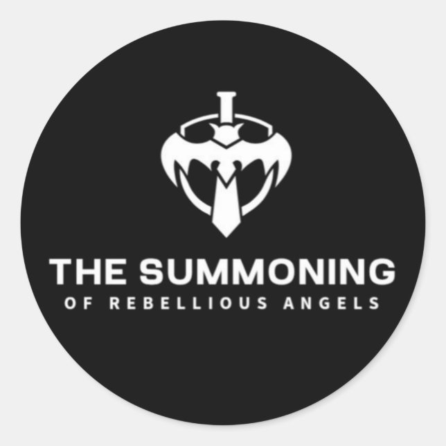 THE SUMMONING OF REBELLIOUS ANGELS  CLASSIC ROUND STICKER (Front)