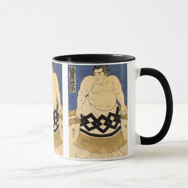 The Sumo Wrestler, Kuniyoshi Japanese Fine Art Mug (Right)