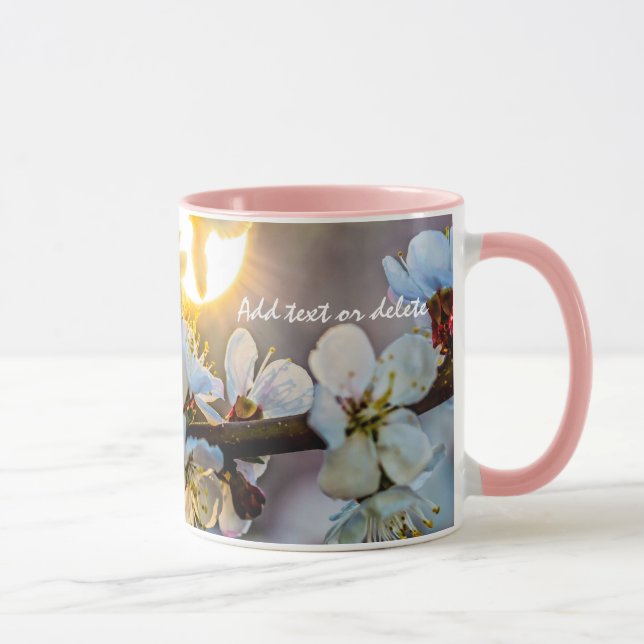 The Sun And Japanese Apricot Flowers Mug (Right)