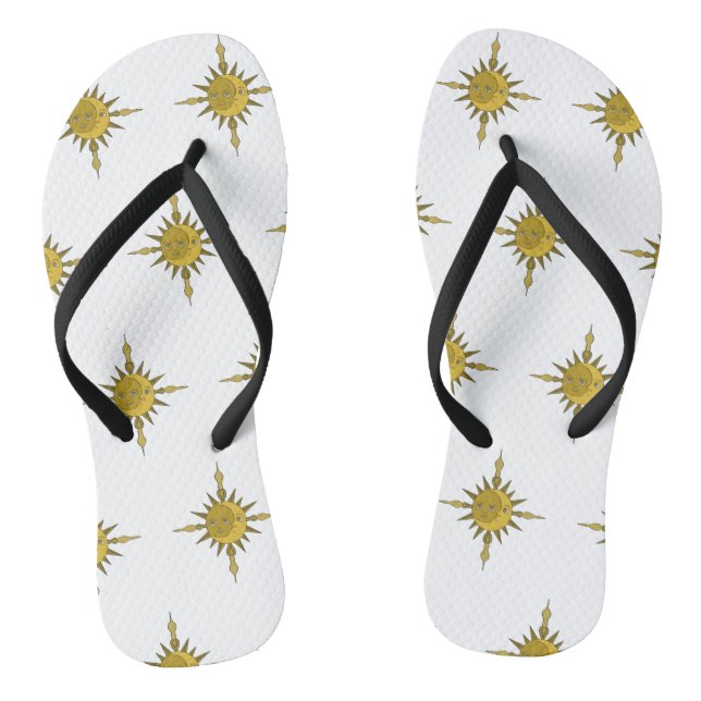 The Sun and Moon Flip Flops (Footbed)