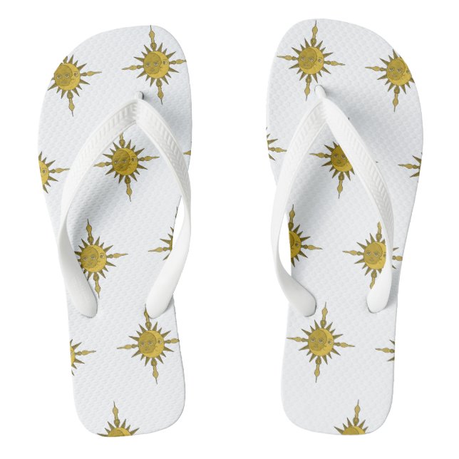 The Sun and Moon Flip Flops (Footbed)