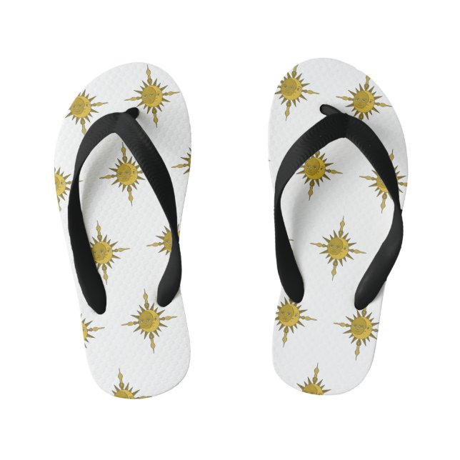 The Sun and Moon Kid's Flip Flops (Footbed)