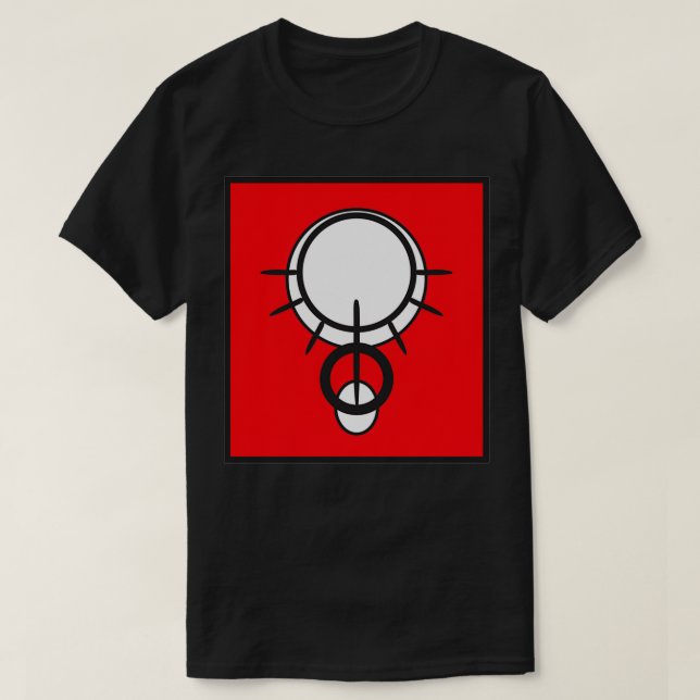 The Sun and Moon Rune Red T-Shirt (Design Front)