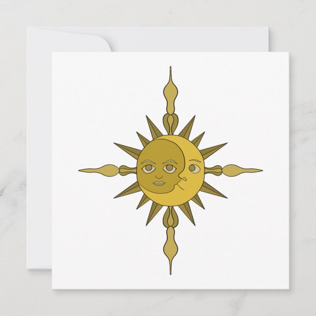 The Sun and Moon Thank You Card (Front)