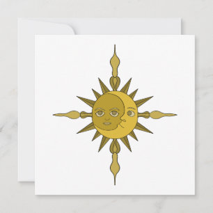 The Sun and Moon Thank You Card